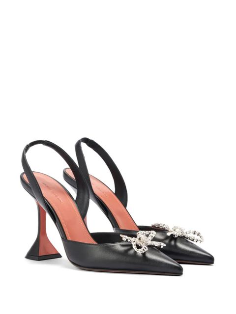 Amina Muaddi 95mmm Rosie sling pumps - Black