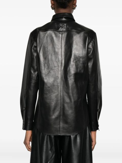 Magda Butrym leather shirt - Black