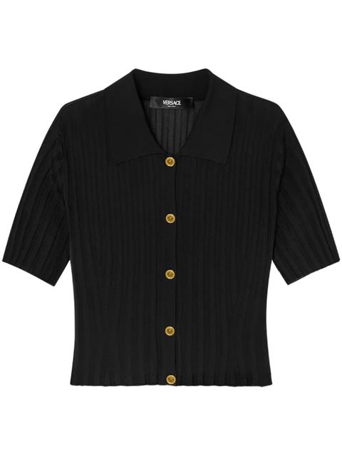 Versace button-up knitted shirt - Black - zdjęcie produktu nr 1
