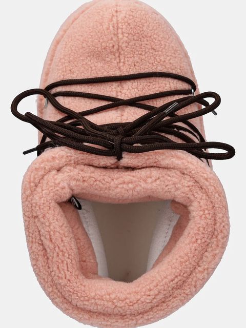 Moon Boot śniegowce MB ICON LOW FLEECE kolor różowy 80D1409700 J001
