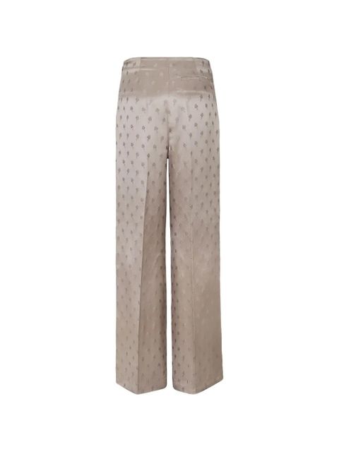FENDI flower satin trousers - Brown - zdjęcie produktu nr 2