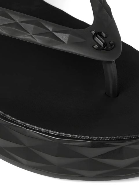 Jimmy Choo Diamond flip-flops - Black