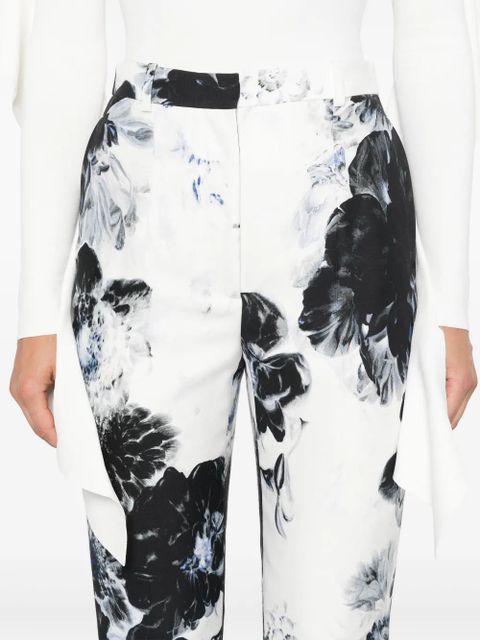 Alexander McQueen high-waisted trousers - White