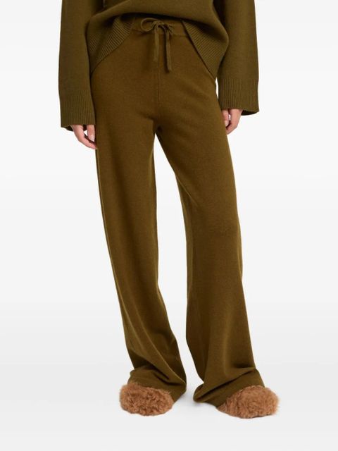 Yves Salomon knit wide-leg trousers - Green