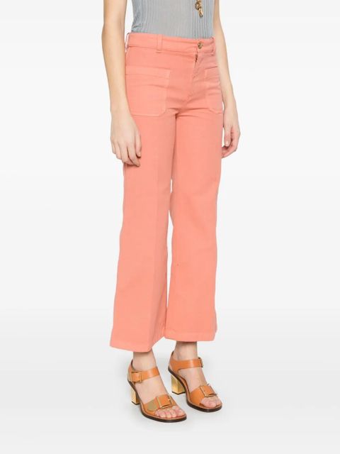 Chloé cropped bootcut trousers - Orange