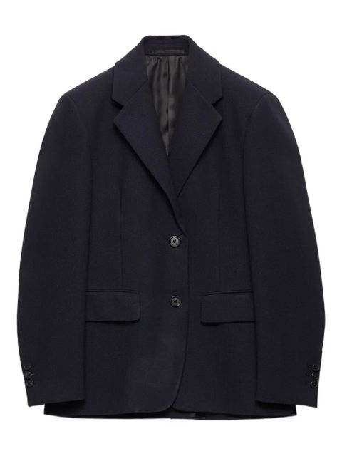 Prada single-breasted rush stitch jacket - Blue - zdjęcie produktu nr 1