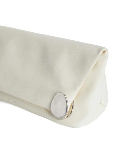 Jil Sander gemstone-embellished zipped clutch bag - White - zdjęcie produktu nr 2