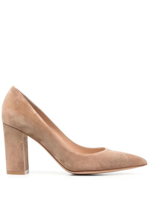 Gianvito Rossi Piper 85mm suede pumps - Brown - zdjęcie produktu nr 1