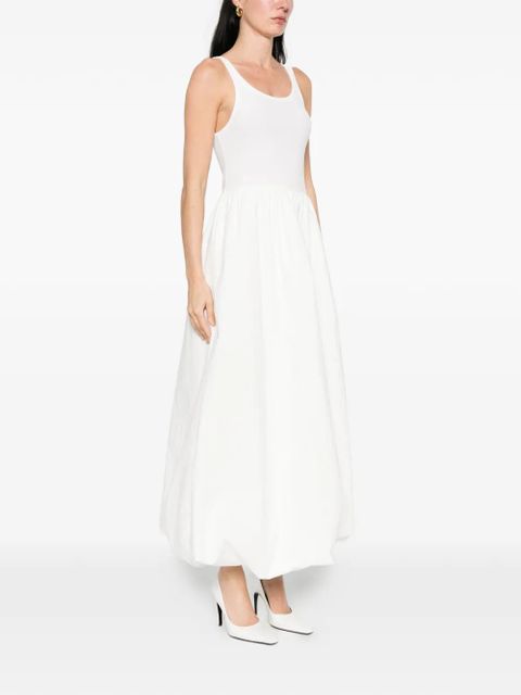 Eleh scoop-neck midi dress - White