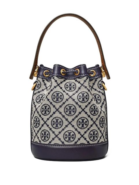 Tory Burch T Monogram bucket bag - Blue - zdjęcie produktu nr 2