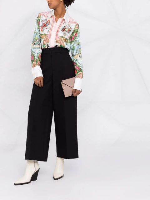 Valentino Garavani Rockstud envelope clutch - Neutrals - zdjęcie produktu nr 2