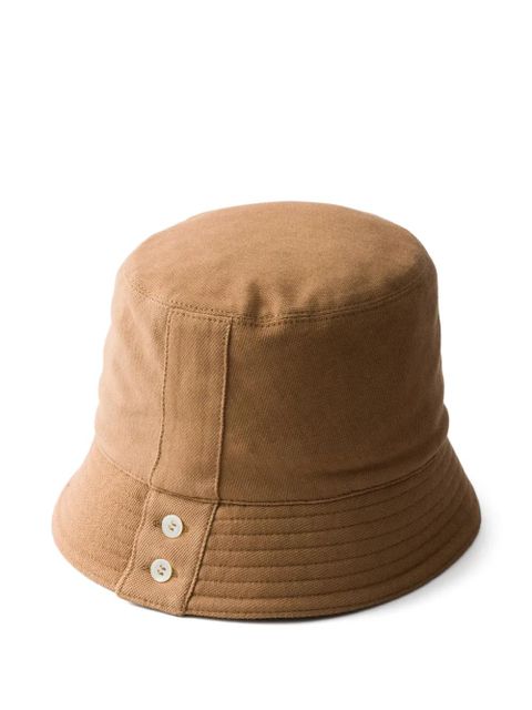 Prada old piqué bucket hat - Neutrals