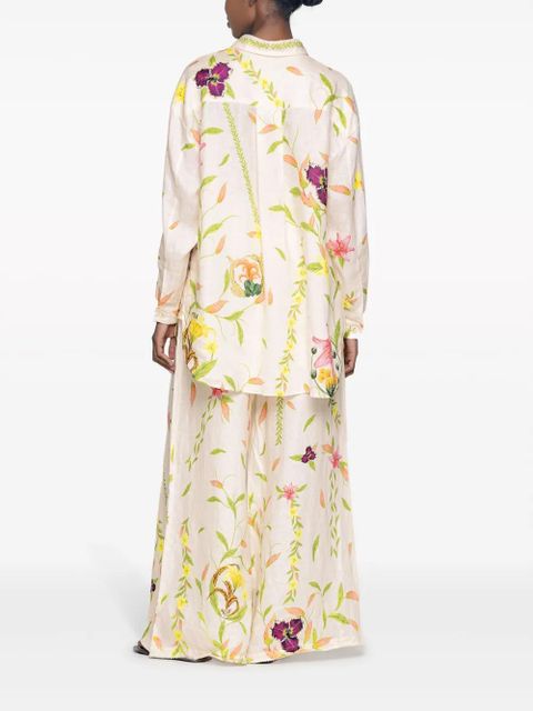 Agua By Agua Bendita Cecilia Marina floral-print shirt - Pink