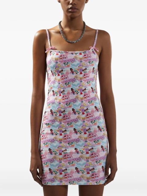 GCDS Polly Pocket printed mini dress - Pink