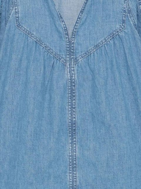 Ba&Sh Lay ruffled denim blouse - Blue