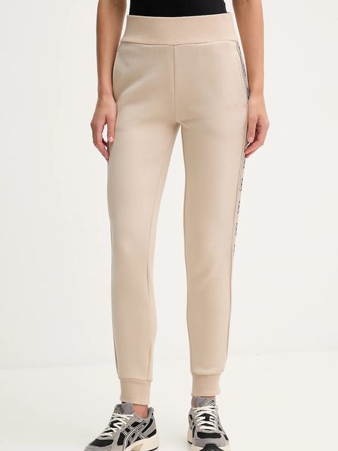 Guess spodnie dresowe BRITNEY kolor beżowy z aplikacją V2YB15 KB3P2 - zdjęcie produktu nr 1