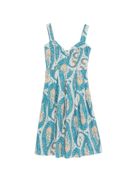 ETRO paisley midi dress - Blue - zdjęcie produktu nr 1