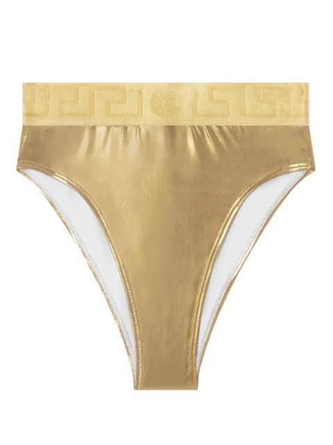 Versace Greca Border metallic bikini bottoms - Gold - zdjęcie produktu nr 1
