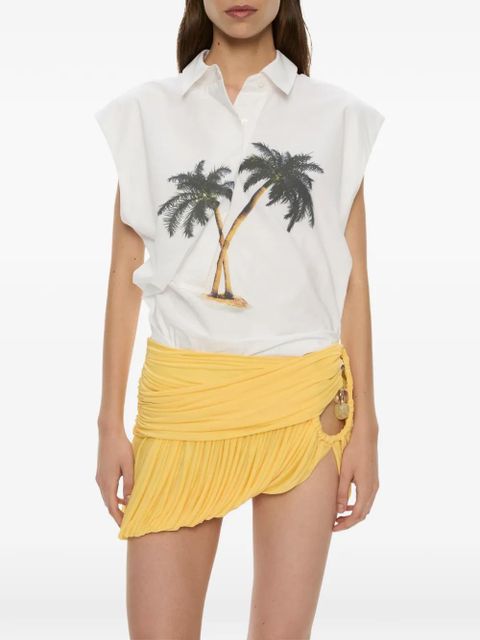 Christopher Esber Mirage Palm Tornado sleeveless shirt - White - zdjęcie produktu nr 1