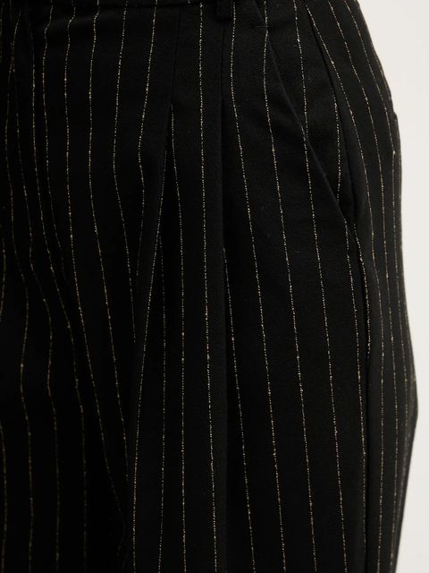 United Colors of Benetton spodnie damskie kolor czarny proste high waist 4TUDDF0AF