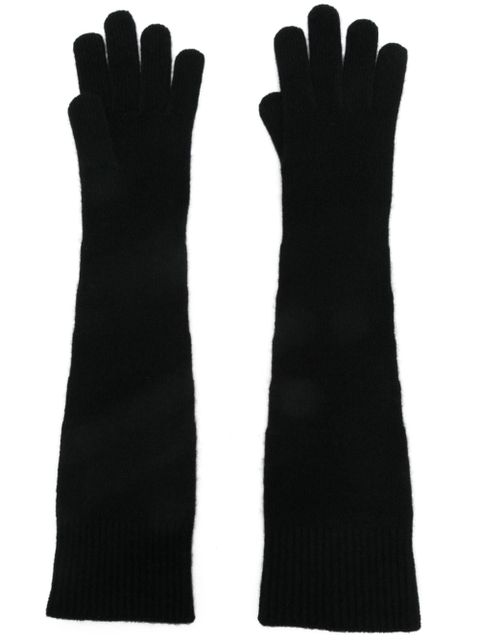 TOTEME ribbed gloves - Black - zdjęcie produktu nr 1
