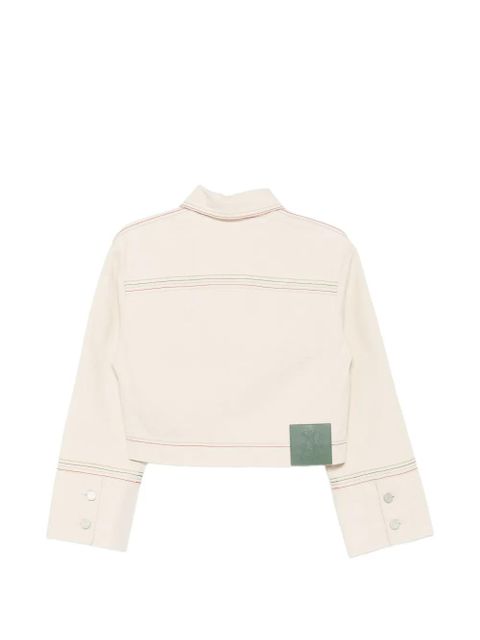 ALEMAIS Norma stitch cropped denim jacket - Neutrals - zdjęcie produktu nr 2