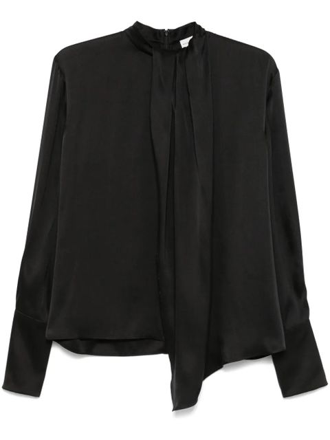Magda Butrym round neck silk blouse - Black - zdjęcie produktu nr 1