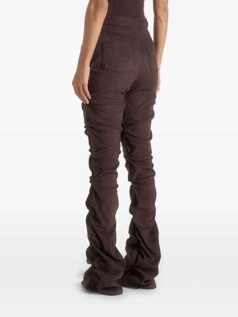 Manière De Voir Caroline tacked flared trousers - Brown