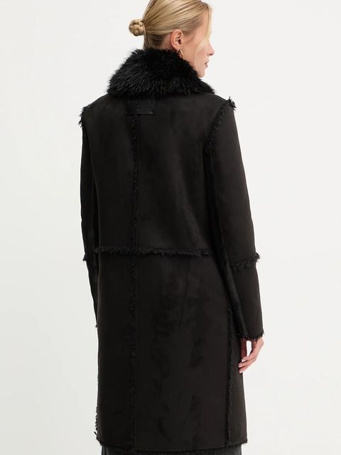 Patrizia Pepe płaszcz dwustronny kolor czarny 2O0179 E075 - zdjęcie produktu nr 2