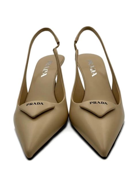 Prada point-toe slingback pumps - Neutrals - zdjęcie produktu nr 2