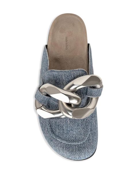 JW Anderson chain-detail mules - Blue