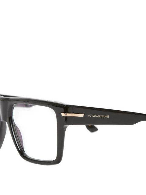 Victoria Beckham flat-top square-frame glasses - Black