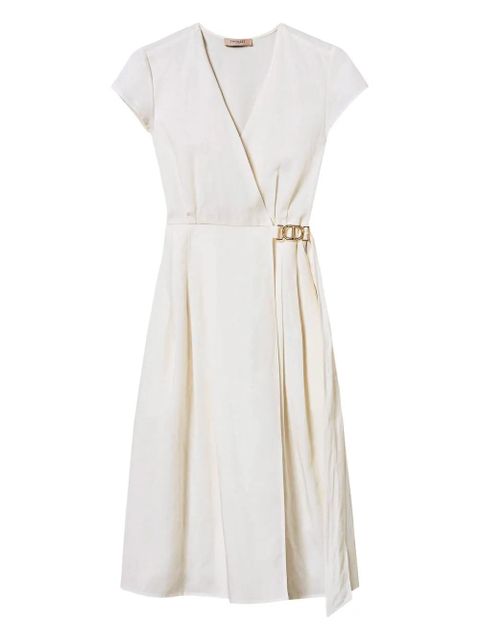 TWINSET logo-plaque dress - White - zdjęcie produktu nr 1