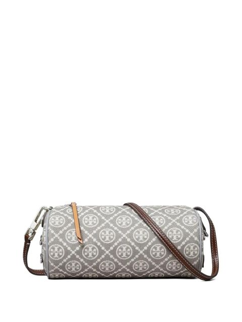 Tory Burch monogram cylinder utility cross body bag - Grey