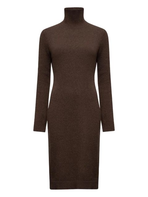 MM6 Maison Margiela high-neck ribbed dress - Brown - zdjęcie produktu nr 1
