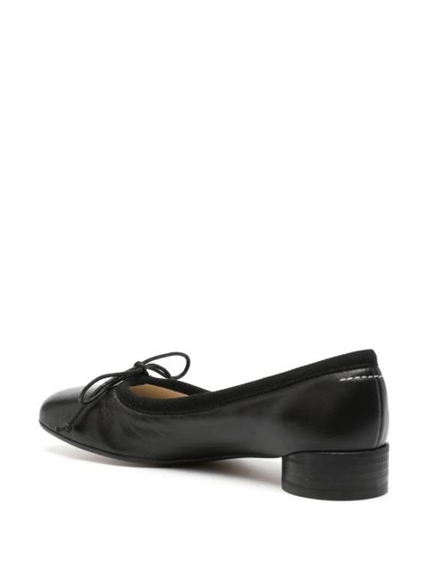 MM6 Maison Margiela Anatomic leather ballerina shoes - Black