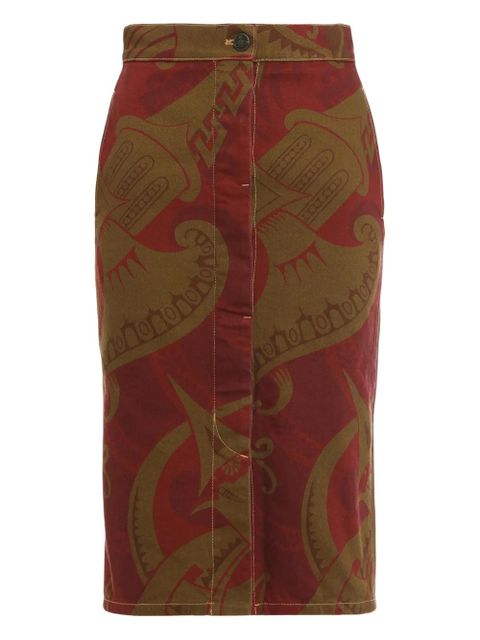 Vivienne Westwood printed midi skirt - Red - zdjęcie produktu nr 1