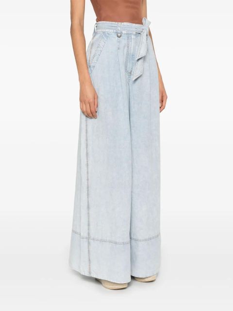 ZIMMERMANN wide-leg cotton jeans - Blue