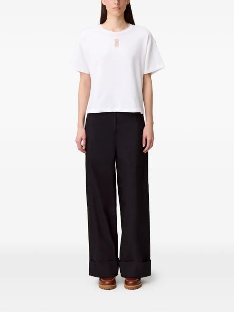 Claudie Pierlot logo-embroidery T-shirt - White - zdjęcie produktu nr 2