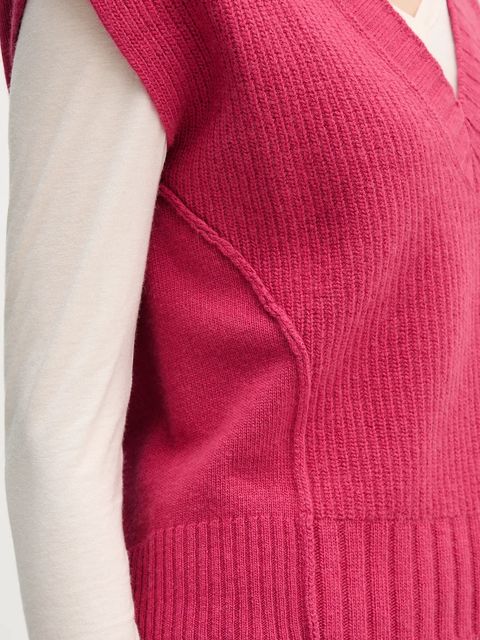 United Colors of Benetton kamizelka z dodatkiem wełny damski kolor różowy 126WD4033 - zdjęcie produktu nr 2