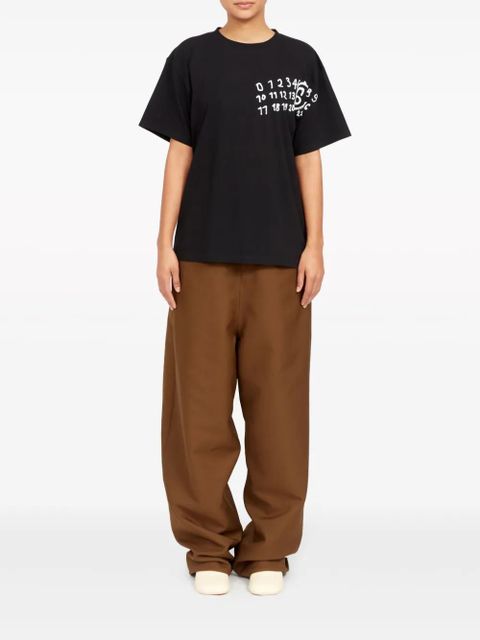 MM6 Maison Margiela logo-print cotton T-shirt - Black - zdjęcie produktu nr 2