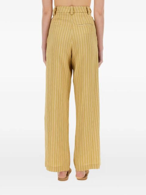 Alysi striped tailored trousers - Yellow