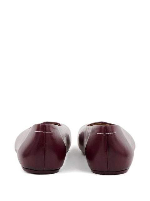 MM6 Maison Margiela stitch-out ballerinas - Red - zdjęcie produktu nr 2