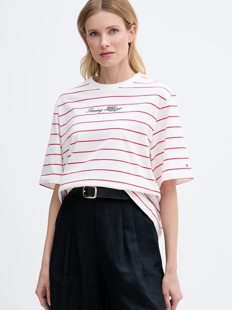 Tommy Hilfiger T-shirt damski bawełniany - zdjęcie produktu nr 1