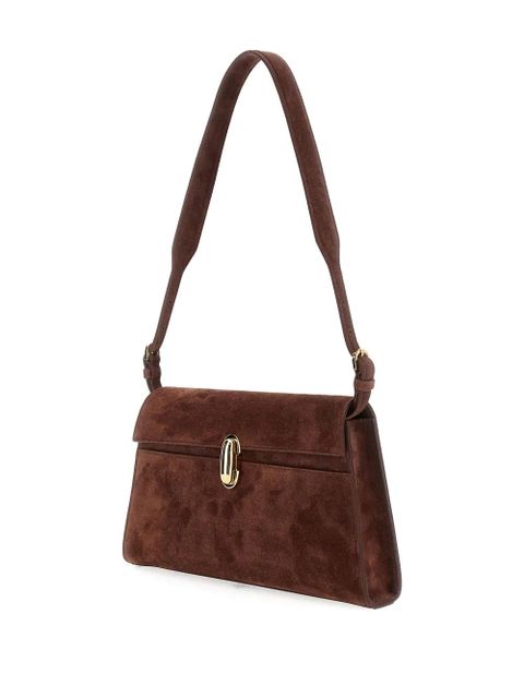 Savette Symmetry suede shoulder bag - Brown