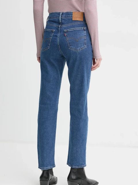 Levi's jeansy 724 HIGH RISE STRAIGHT damskie kolor niebieski 18883 - zdjęcie produktu nr 2