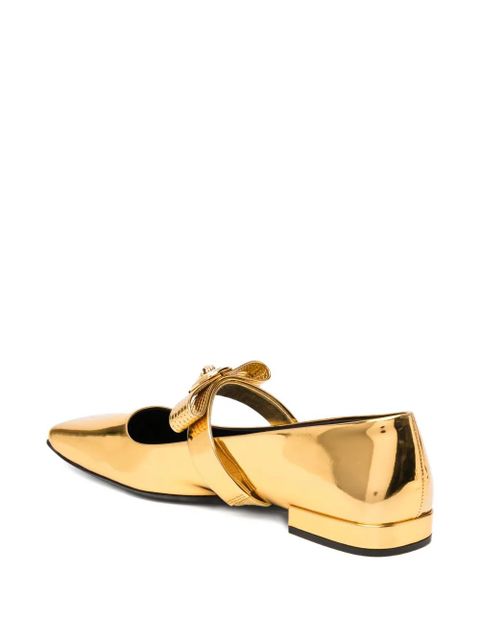 Versace leather flats - Gold - zdjęcie produktu nr 2