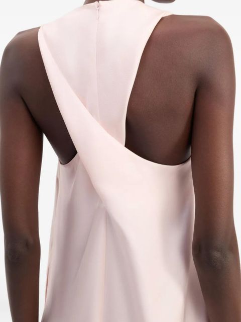 LouLou de Saison Paloma twisted back midi dress - Pink