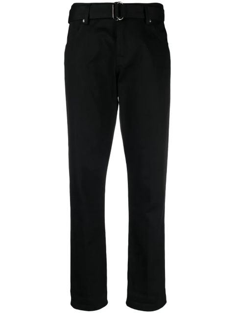 TOM FORD straight-leg belted trousers - Black - zdjęcie produktu nr 1