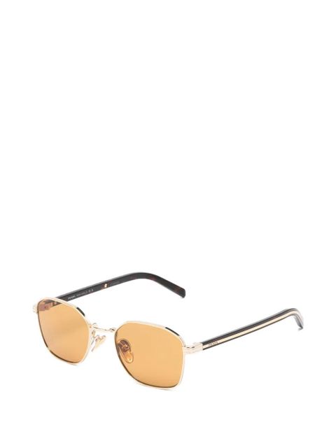 Prada Eyewear geometric-frame sunglasses - Gold